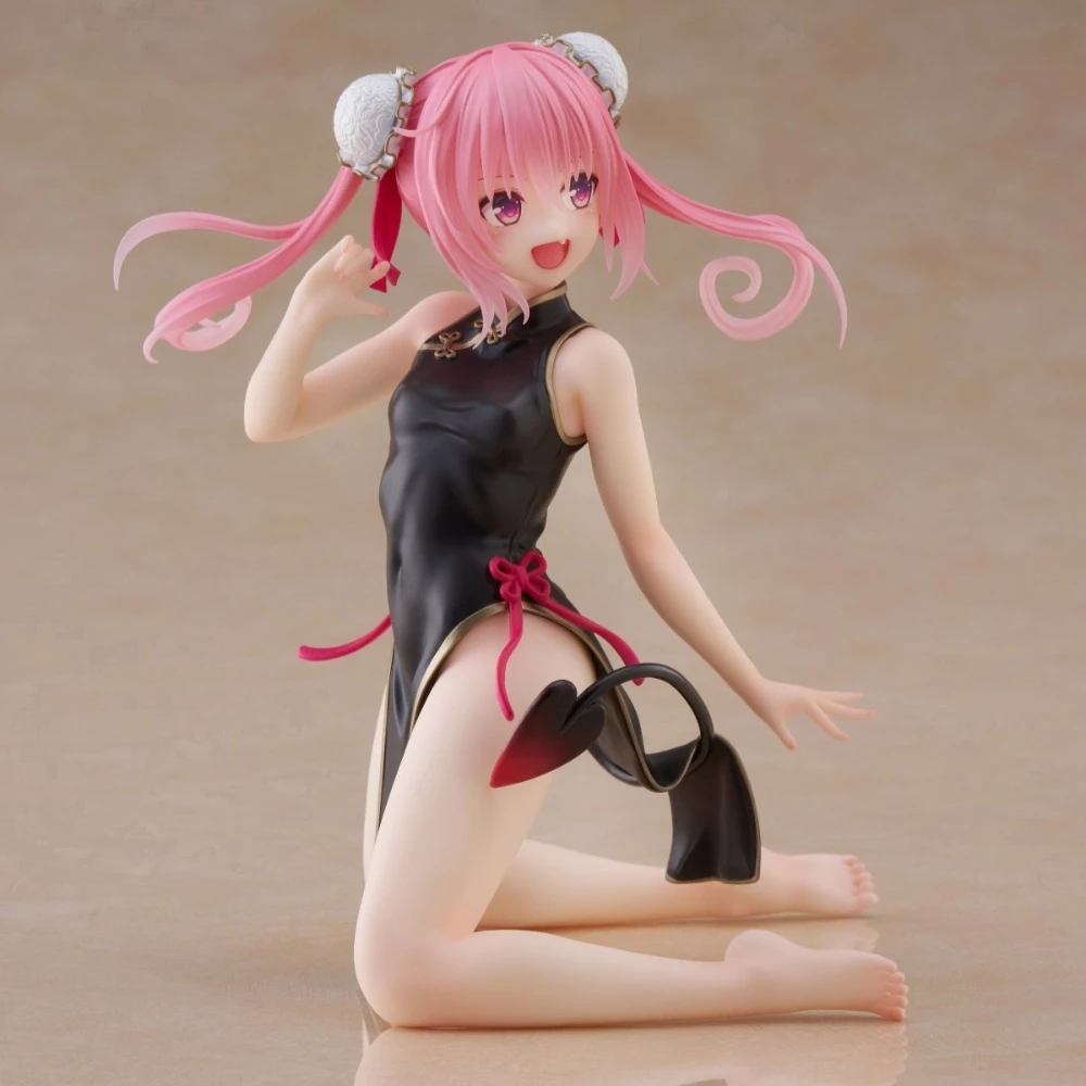 In Stock Taito Original Genuine To Love-Ru Darkness Desktop Cute Figure Nana Astar Deviluke Chinese Dress 13cm Model Toy Figures view 5