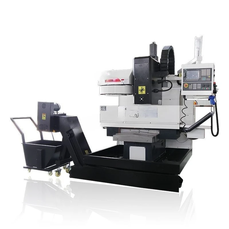 XK7136 numerical control milling machine, vertical numerical control milling machine, three-axis hard rail semi-protective small