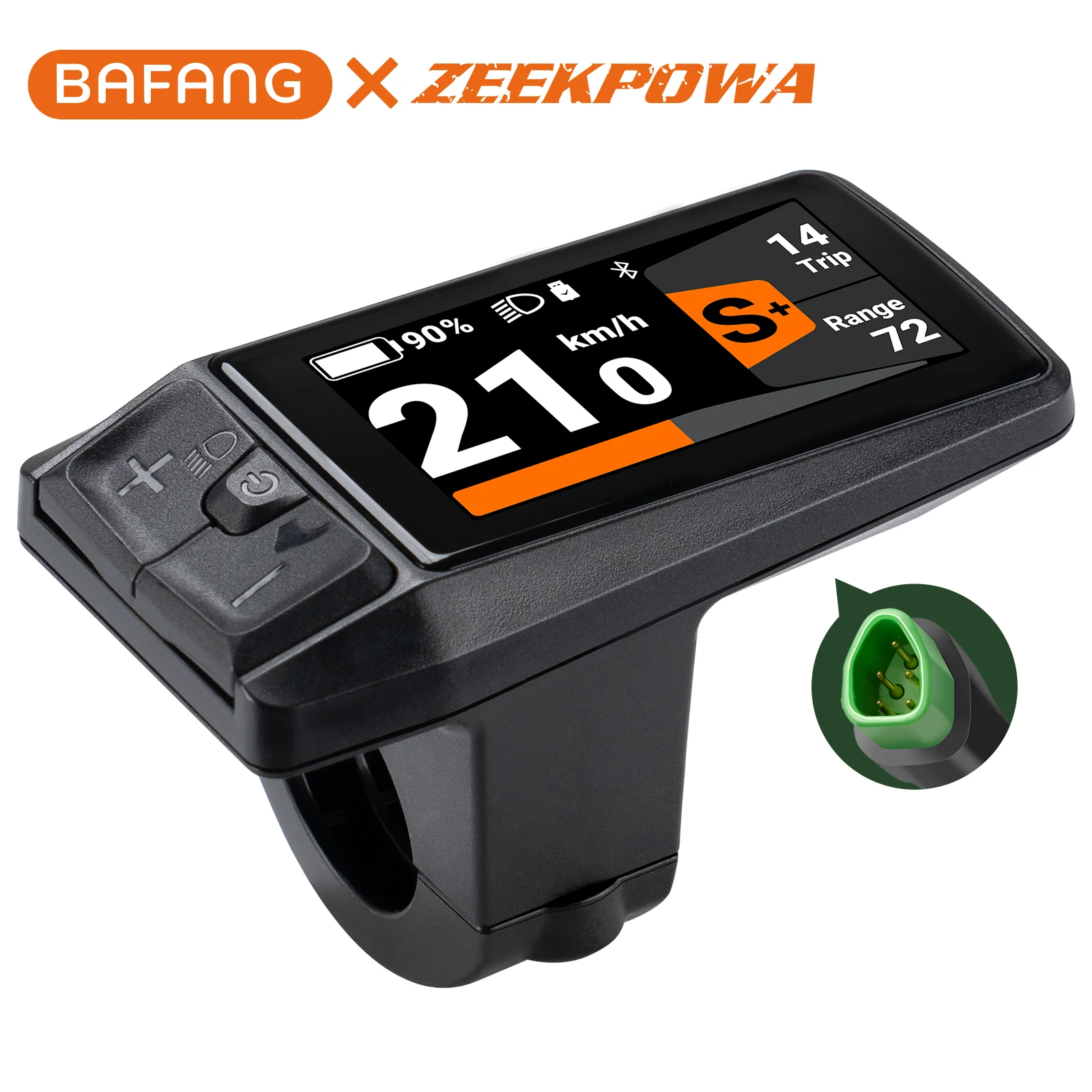 Bafang Display DP C080.CB Треугольная вилка протокола CAN для электронных велосипедов M500, M600, G510, M620, M420, M300 с портом зарядки Type-C