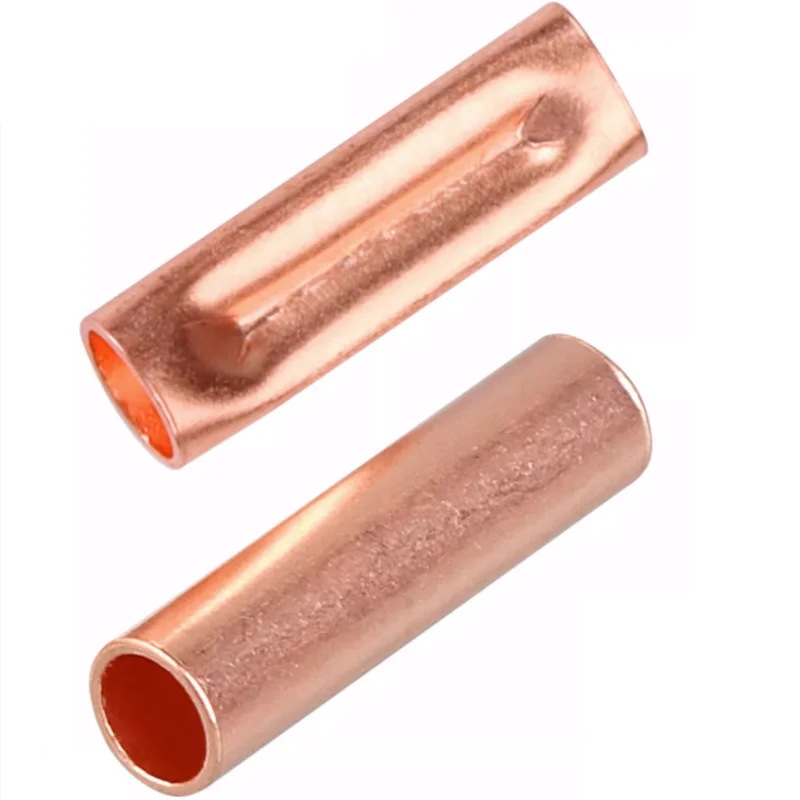 Copper Tube Crimping Terminal+2:1 Heat Shrink Tube, Red Copper Material, Wire Docking, Electrical Equipment Connector