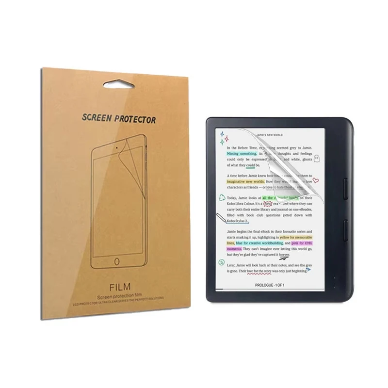 LCD Screen Protector Shield Film Protective Anti-Scrach Cover for Kobo Libra Colour Color e-Reader Accessories