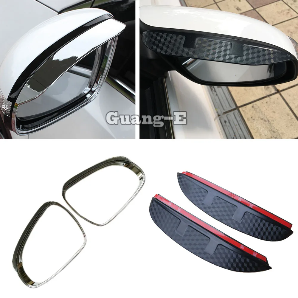 

Для Kia KX5 Sportage 2016 2017 2018 Автомобильное заднее боковое стекло, накладка на зеркало, рамка от дождя, солнцезащитный козырек, козырек для бровей, 2 шт.