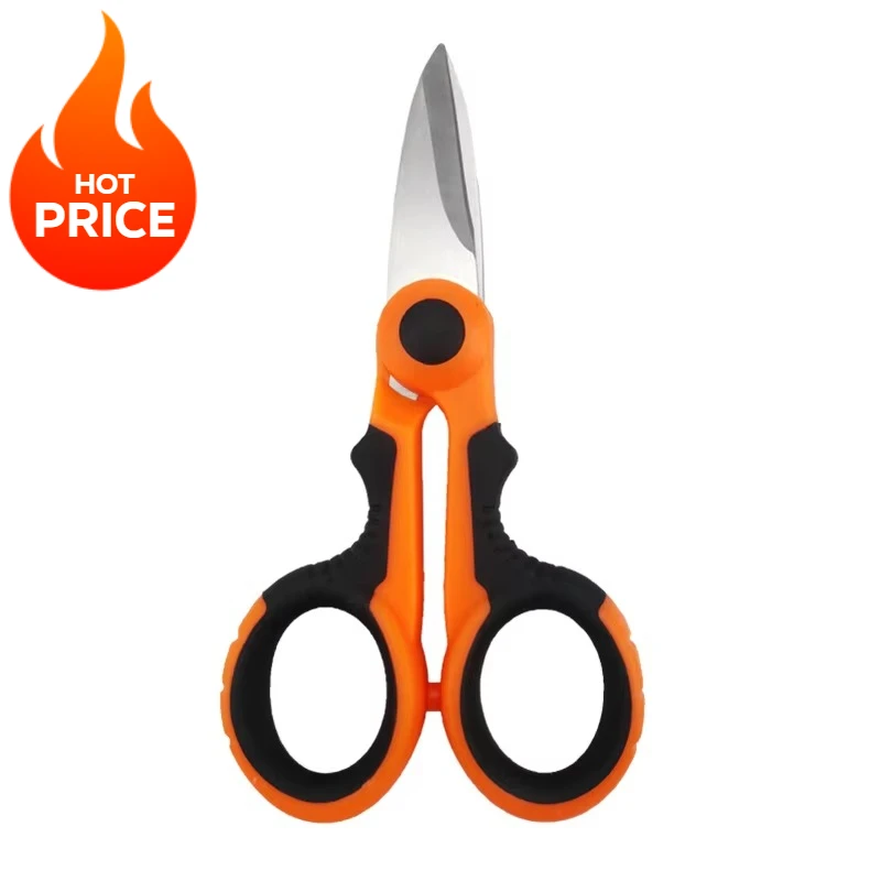 420 Stainless Steel Fishing Scissor Accessories Electrician Portable Scissors Plier Cut Fishing Tools Scissors Fishing
