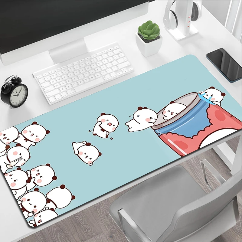 Cute Bear Mousepad HD Custom Skin Desktop Desk Mat Kawaii Yi Er He Bu Bu Bu Gaming Accessories Students Writing Pad for Computer