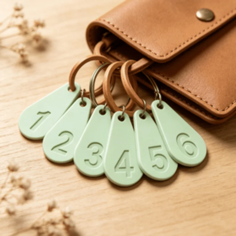 Number Plastic Key Labels with Hanging Hole, Key Classification Tags, Organizer Markers for Rental House Office Storage Cabinet