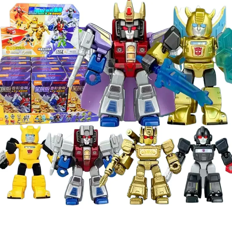 

Blokees Transformers Star Edition Vol 2 Blind Box Building Blocks Soundwave Starscream Assembled Figure Boys Collection Gift