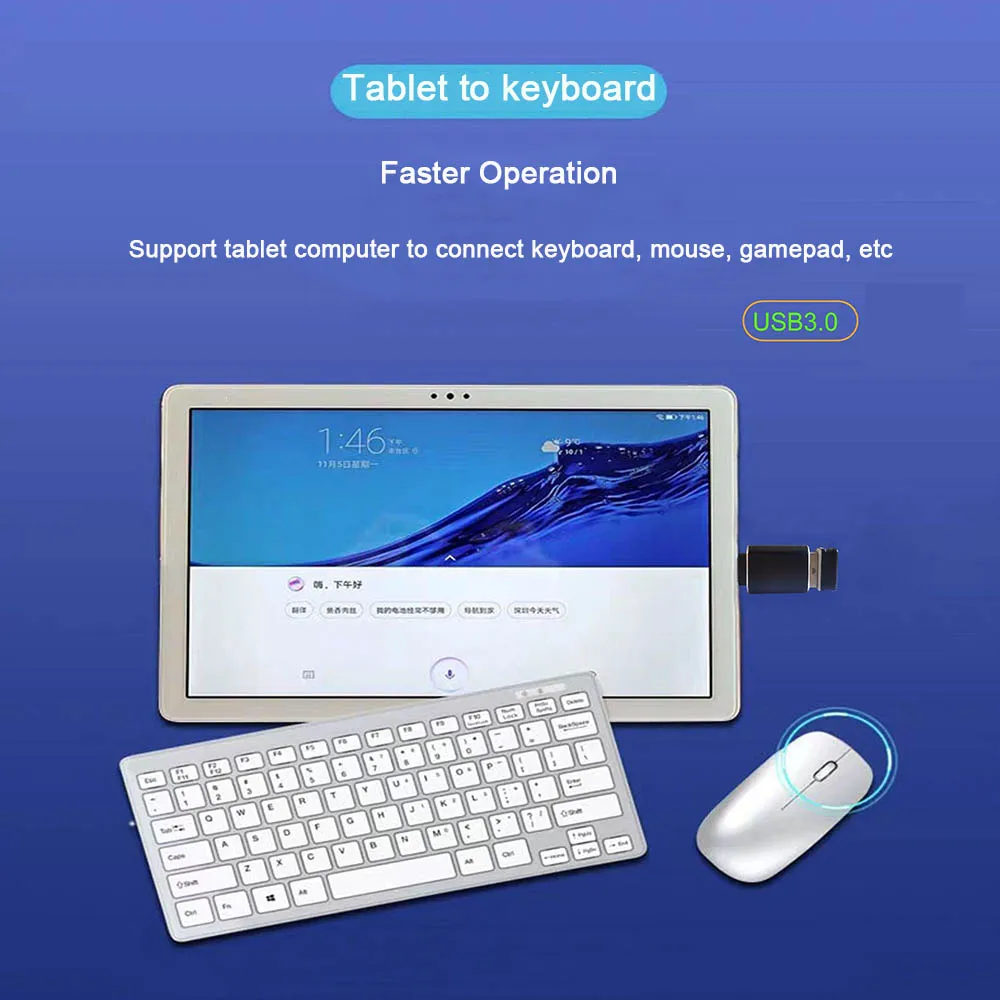 Type-c OTG to USB3.0 Adapter for Huawei Xiaomi Apple Cell Phone Universal Mouse Keyboard U Disk Flash Memory