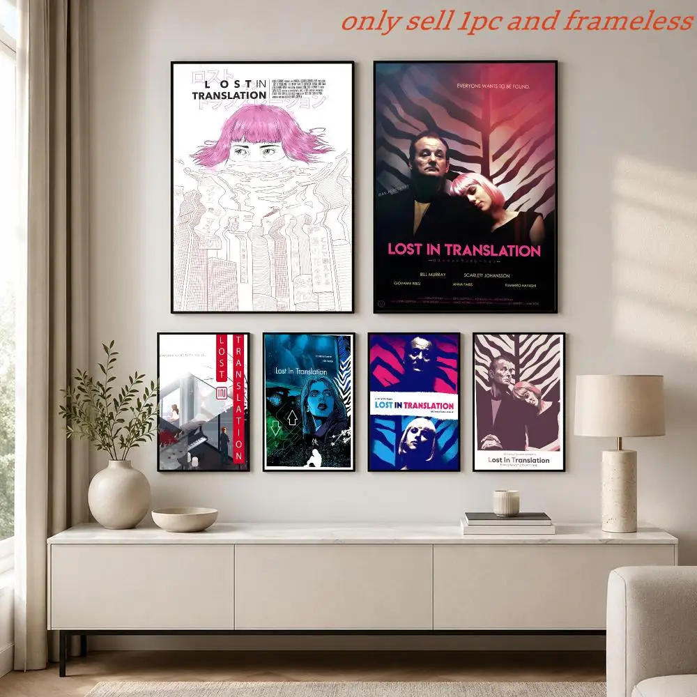 Love film L-Lost in Translation Poster Painting Prints Wall Art Picture Film Room Home Bar Cafe Decor Mural