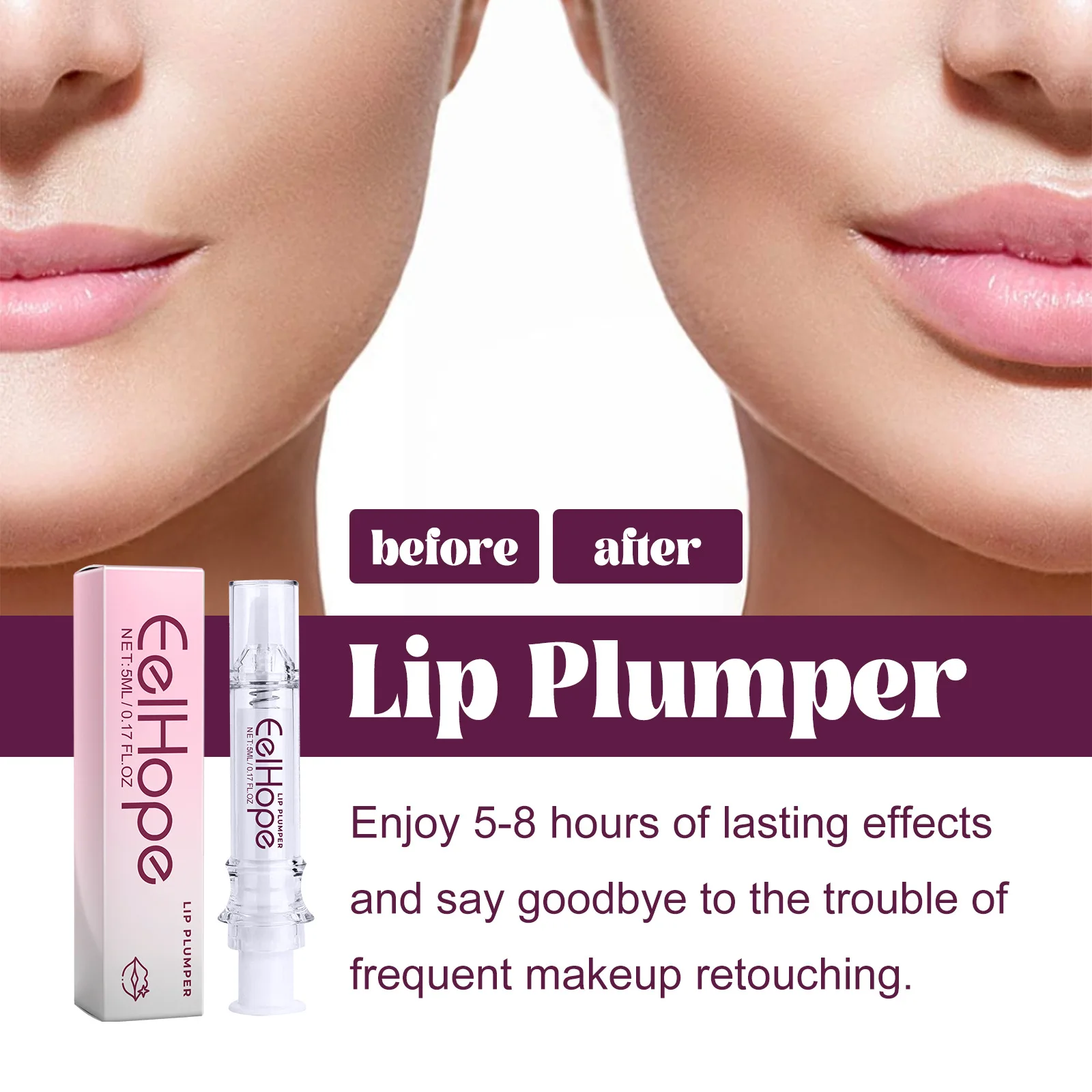 Hydrating and Moisturizing Lipstick Soft  Anti-drying and Cracking Fading Lip Lines Removing Dead Skin and Nourishing Lips