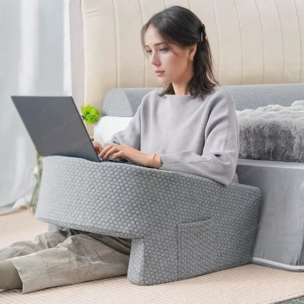 Bed Reading Pillow Cushion, Creative Notebook Small Desk, Multi-functional Light Luxury Home