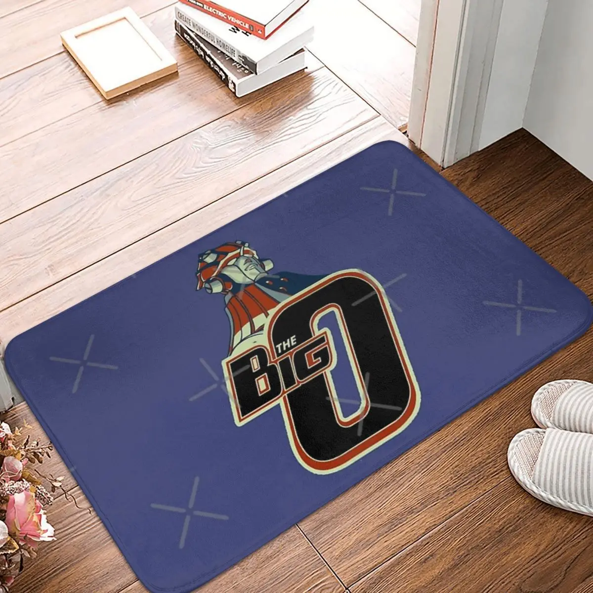 The Big O Adult Swim Anime Facecloth Non-Slip Floor Mat BathroomThick And Comfortable, Durable Foot Mats