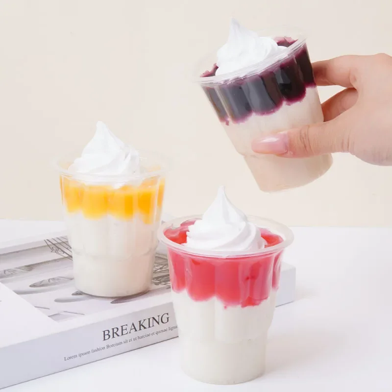 Fake Jam Ice Cream Sundae Model Artificial Cream Dessert Window Display Food Play Props Simulation Home Decor Decoration