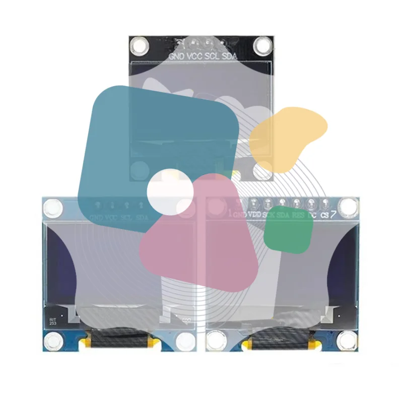 0.96 Inch OLED Display Module I2C IIC Serial White Screen 128x64 SSD1306 Driver Board Compatible With ESP32 STM32