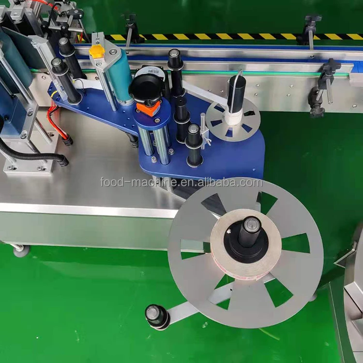 Etichettatrice adesiva per lattine di bottiglie di vetro rotonde in lega di carta di alluminio con controllo automatico PLC