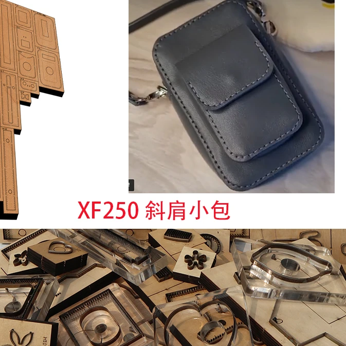 

New Japan Steel Blade Wooden Die One shoulder cross-body bag Wallet Leather Craft Punch Hand Tool Cut leather craft