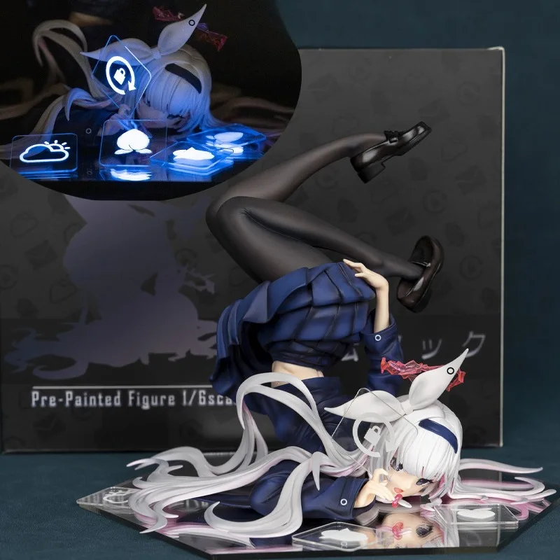 

16,5 см Prana Rotation Lock. Серебряный синий архив, игровая анимационная периферийная фигурка, модель, орнамент, украшение, коллекция рождественских подарков