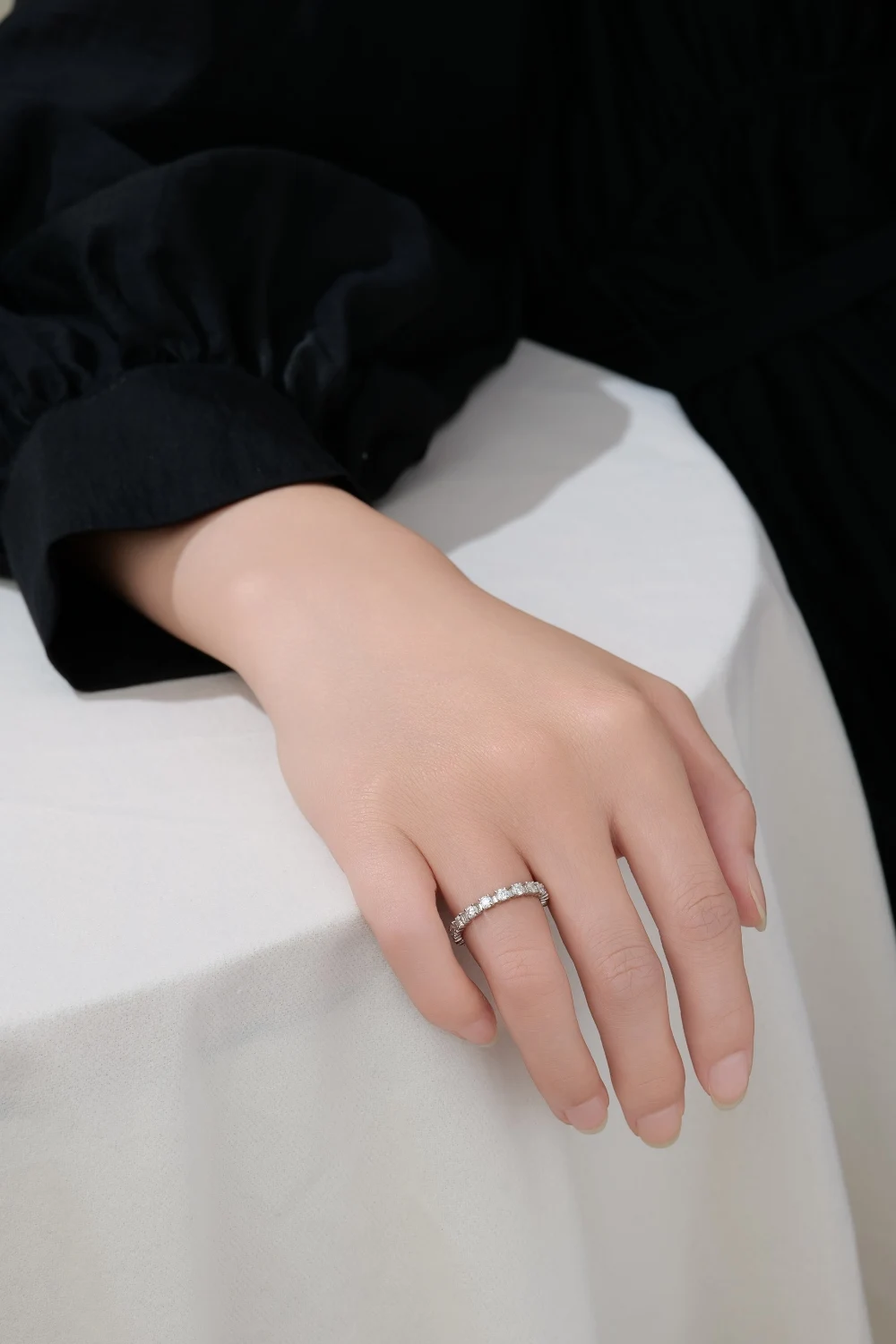 Custom Lab Grown Diamond VVS Clarity 1ct Gold 9K 14K D Color Anniversary Engagement Promise Wedding Ring for Women