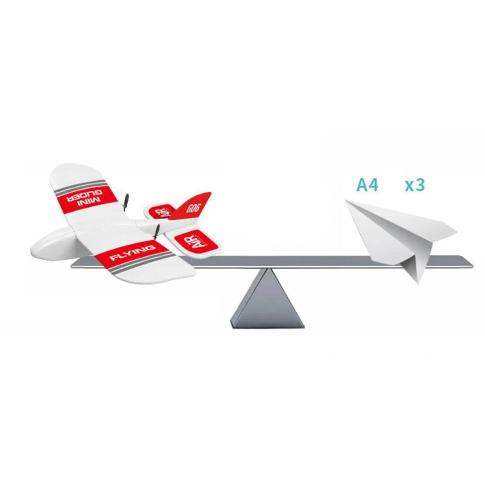 Foam Glider RC Airplane Toy for Children 2.4G Remote Control Electric Flying Aircraft with Gyro KF606 EPP Beginner Plane Gift