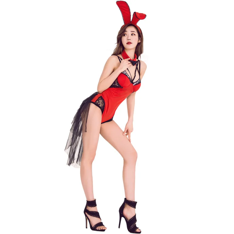 

Sexy Bunny Girl Teddies Costumes Bar DS Bunny Jumpsuit Uniform