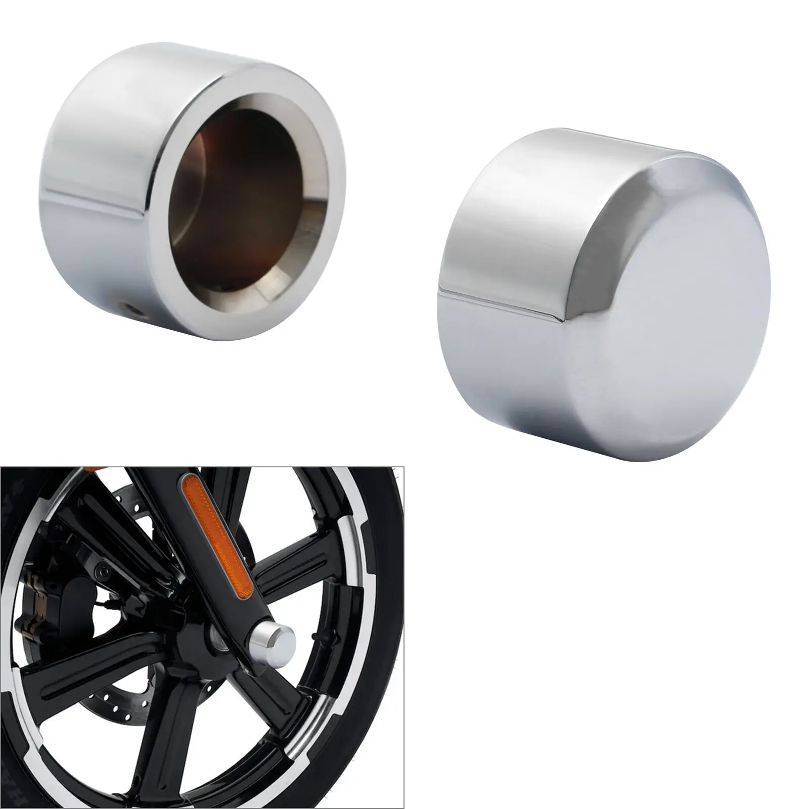 

Front Axle Nut Covers Bolt Kit For Harley Touring Dyna 2008-2017 VRSC 2002-2011 Motorcycle