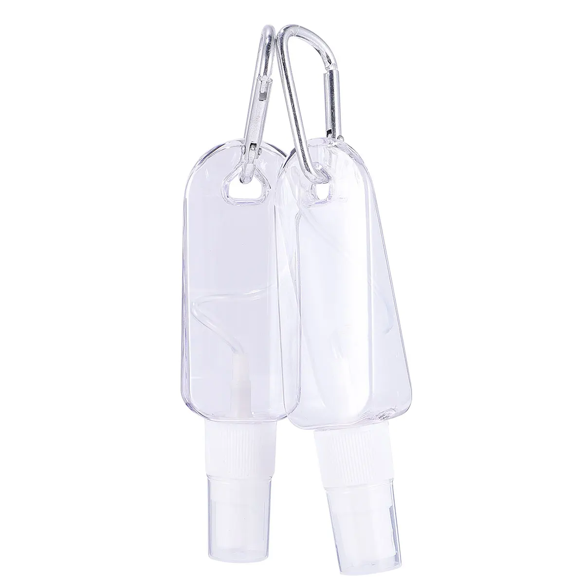 5pcs Portable Hand Bottles Spray Bottles Plastic Empty Spray Bottle Multifunction Bottles with Hanger (White)