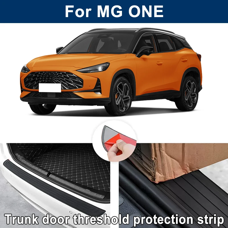 Car Trunk Sill Anti-scratch Guard Strip For MG ONE - Rear Bumper Rubber Protector Decorative Cover Sticker