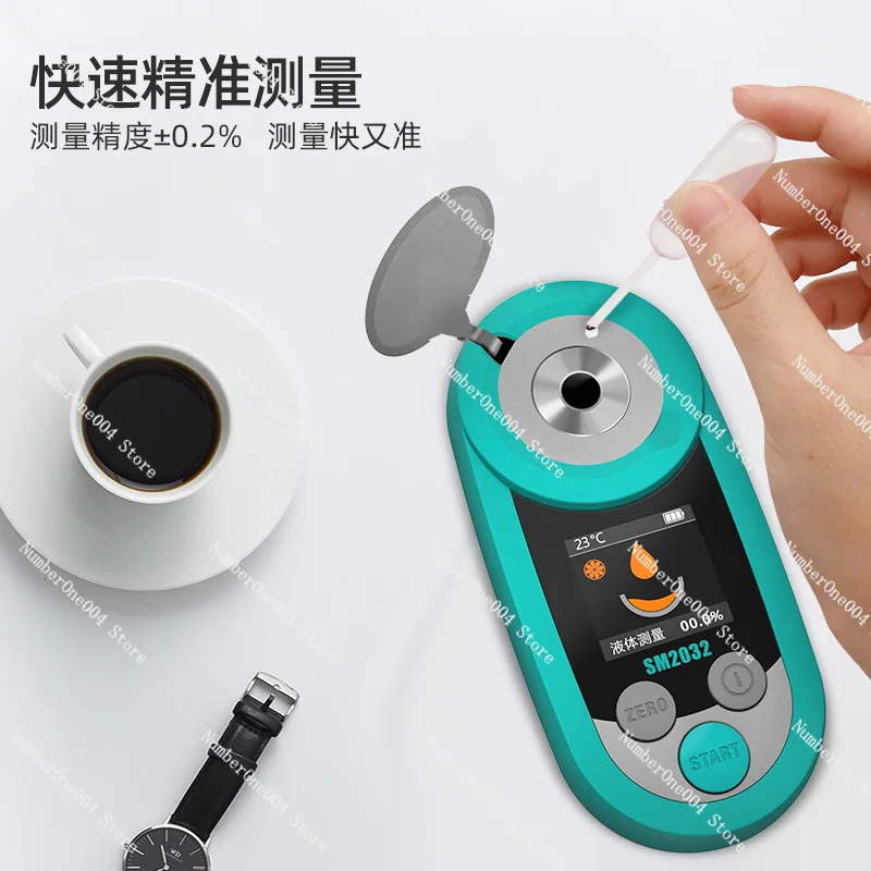 Fruit Drop Degree Measuring Instrument High Precision Sugar Refractometer Digital Display Handheld Household Portable Beer