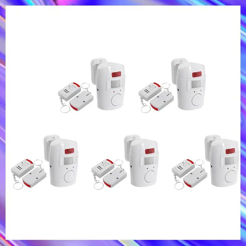 

A24U 5X Инфракрасный датчик движения - охранная сигнализация с 10 пультами дистанционного управления, подходит для дома/гаражей/магазинов