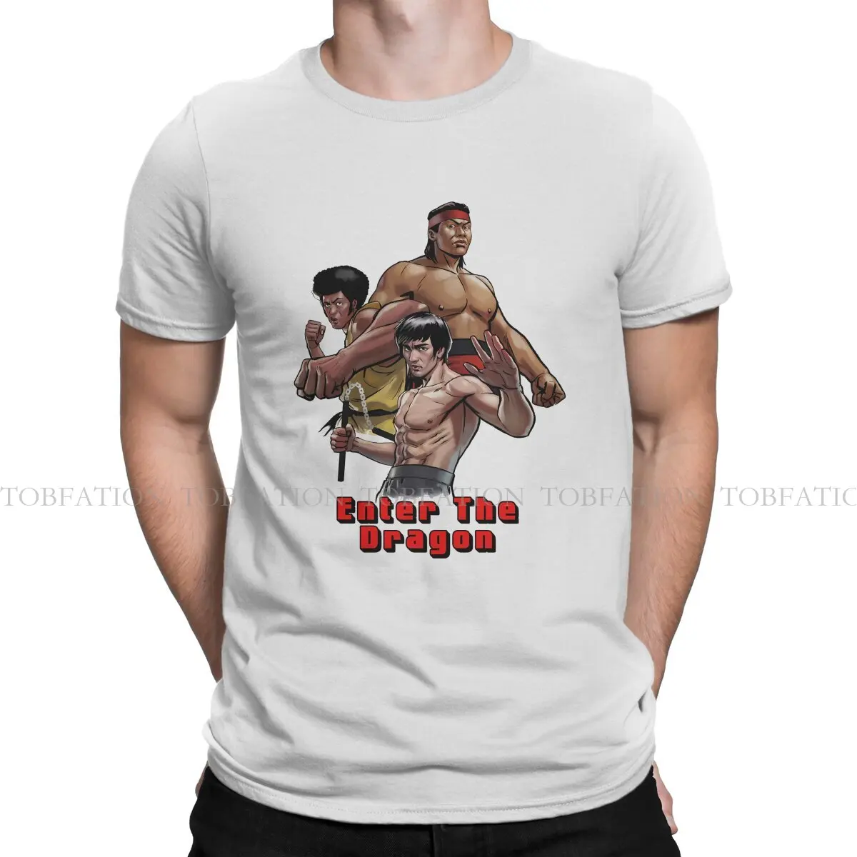 Enter The Dragon Hip Hop TShirt Kungfu Creative Tops Casual T Shirt Male Tee Unique