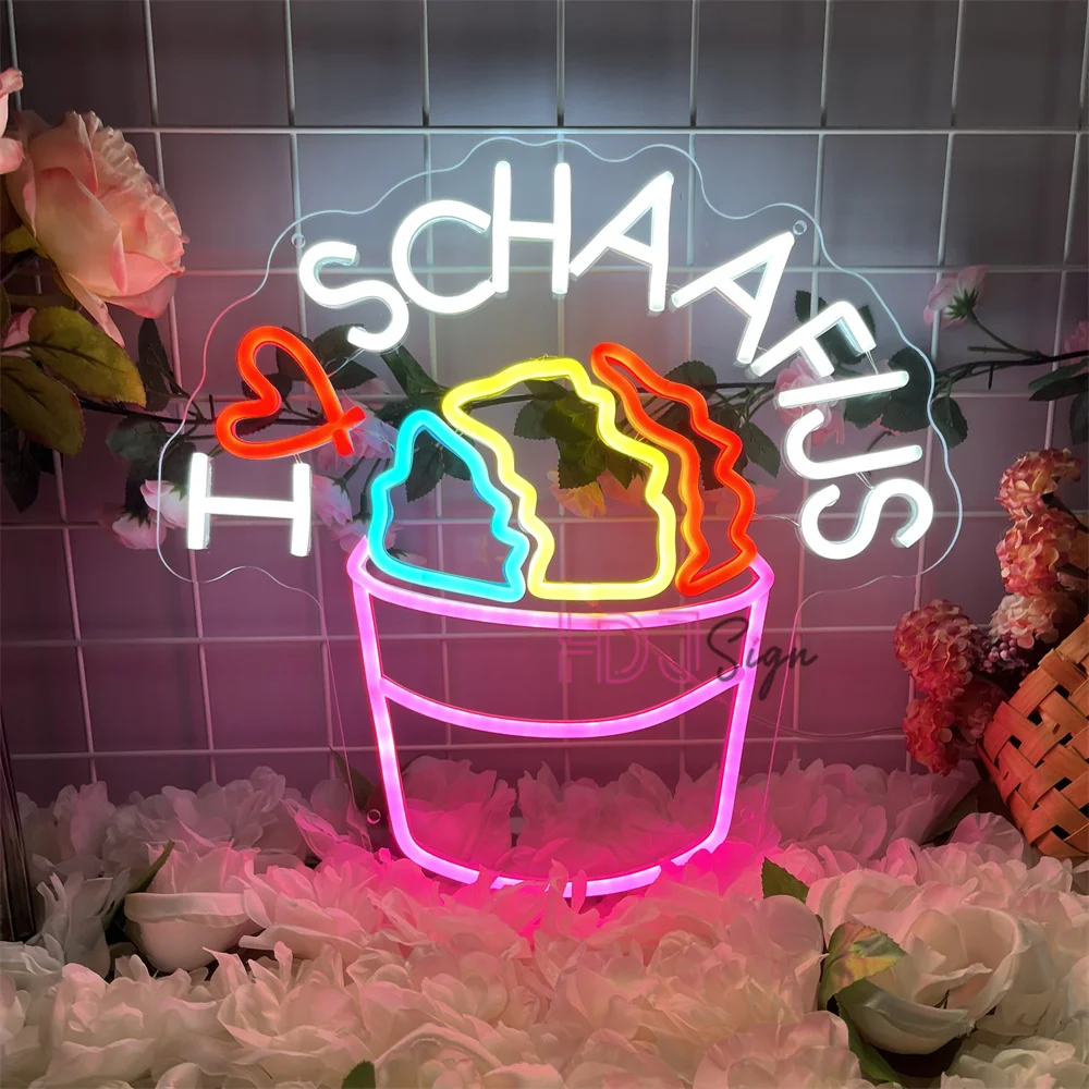 Schaafijs Neon LED Sign For Bar Pub Wall Hanging Room Party Decor Drink Neon Lights USB Bar Milk Tea Stores Business Neon Signs