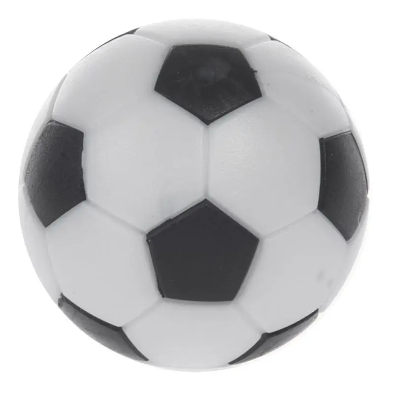 5X Plastic 32Mm Soccer Indoor Table Football Ball Replace Black+White