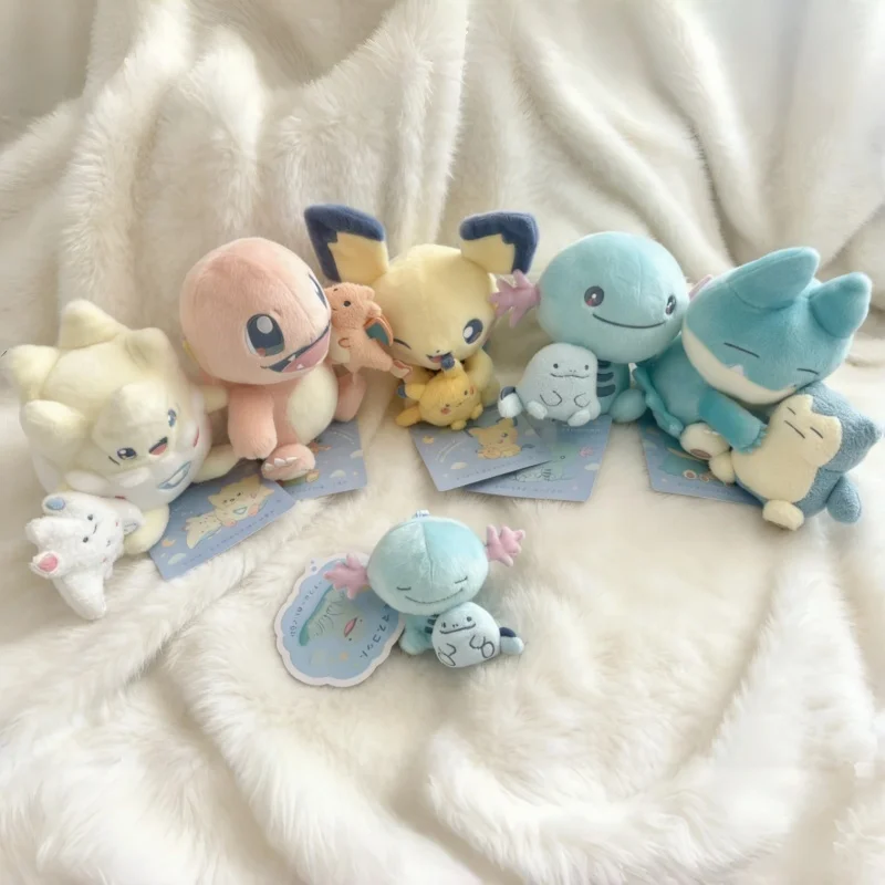 New In Stock Pkm Little Daydream Series Plush Toy Pendant Exquisite Craftsmanship Munchlax Wooper Plush Doll Collectible Gift