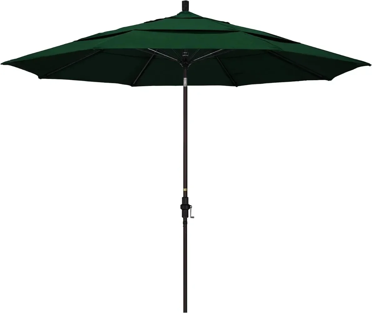 

Outdoor Umbrella 11' Round Aluminum Pole Fiberglass Rib Market Umbrella