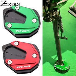 For Kawasaki Ninja ZX6R ZX10R zx6r ZX-6R ZX-10R zx10r 2017-2023 2024 Motorcycle enlarged plate Side Stand Kickstand accessories