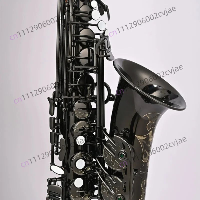 Saxophone wind instrument double tendon mid-e flat R54 Phantom Black Nickel band playing