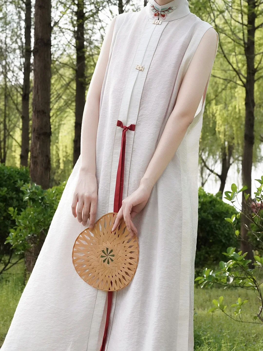 No Two Gathered【Mystic】Vertical Collar Sleeveless  Daily Original Summer Cooling Hanfu Women's Traditional Wear