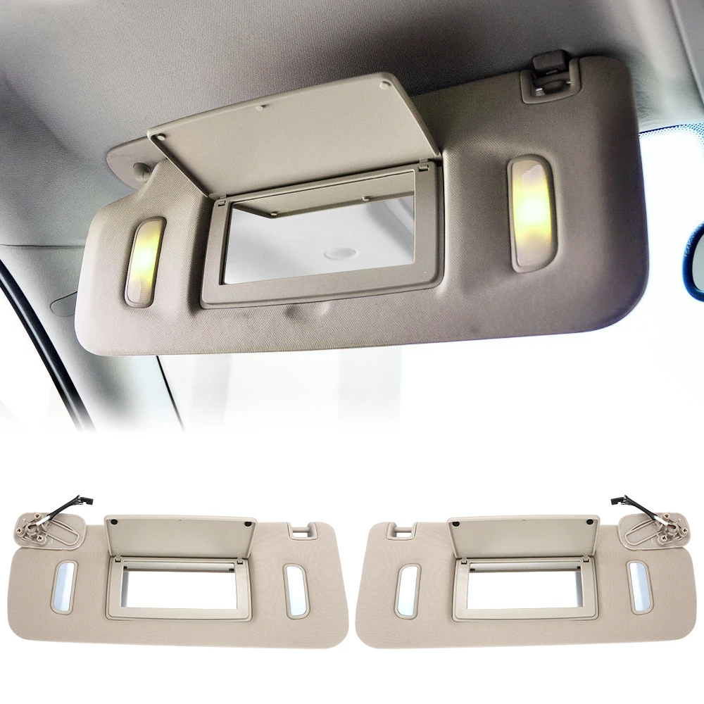 Automobile Sun Visor Driver Co Pilot Sun Shield Left Right Sunshade for Chevrolet Tahoe Suburban GMC Yukon Sierra 2007-2014