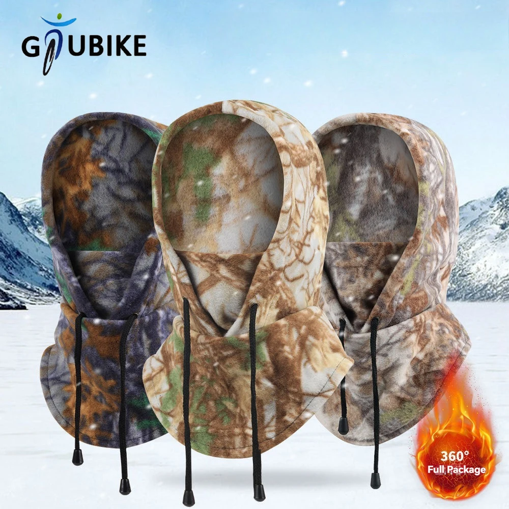 

GTUBIKE теплая флисовая Балаклава для мужчин и женщин, зимняя маска для лица, теплая шапка с капюшоном, ветрозащитная термозащитная шапка для головы, шапочки, бандана