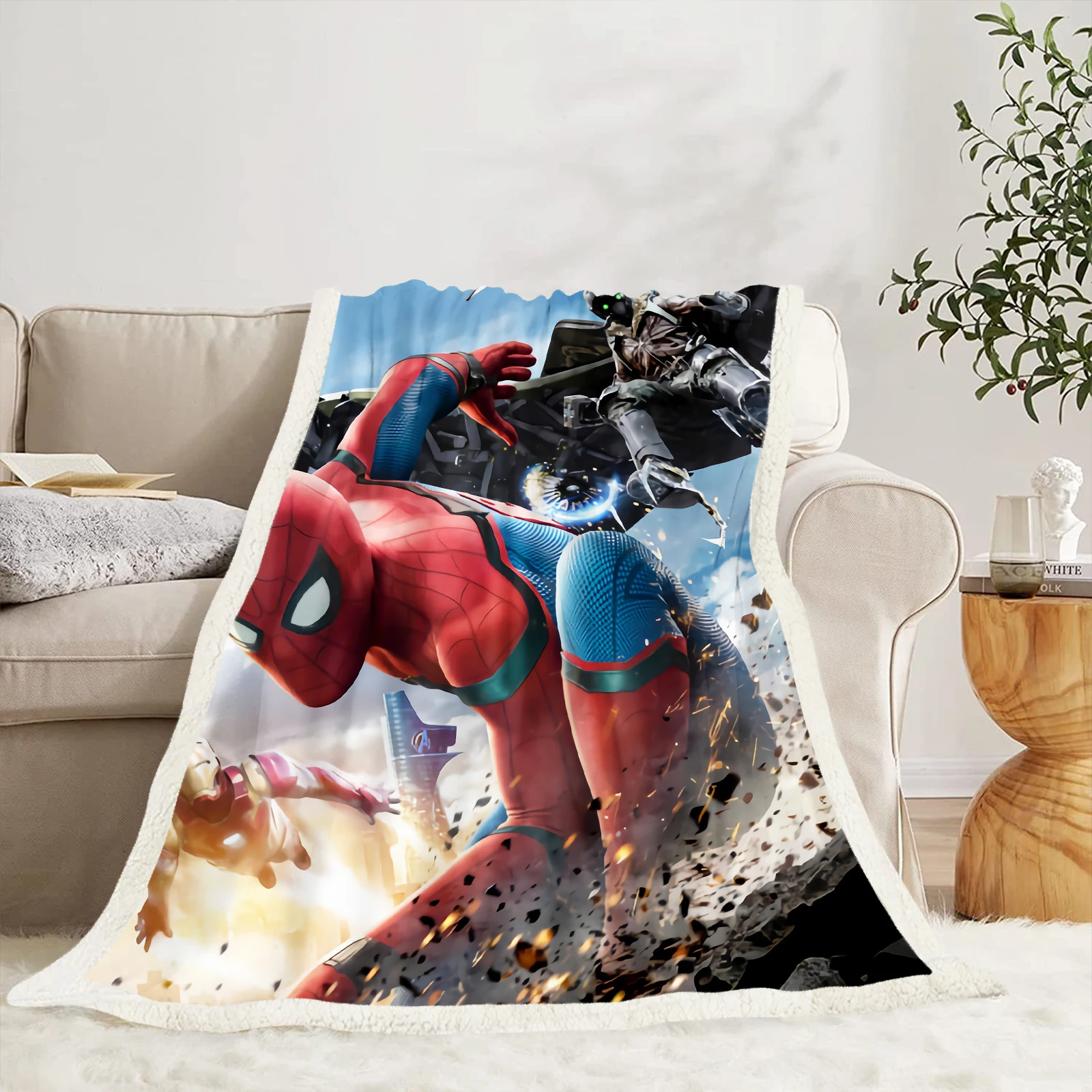 Avengers: Spider Man Home Decor Plush Baby Blanket Blankets For Winter And Throws Custom Bed Luxury Microfiber Fabric