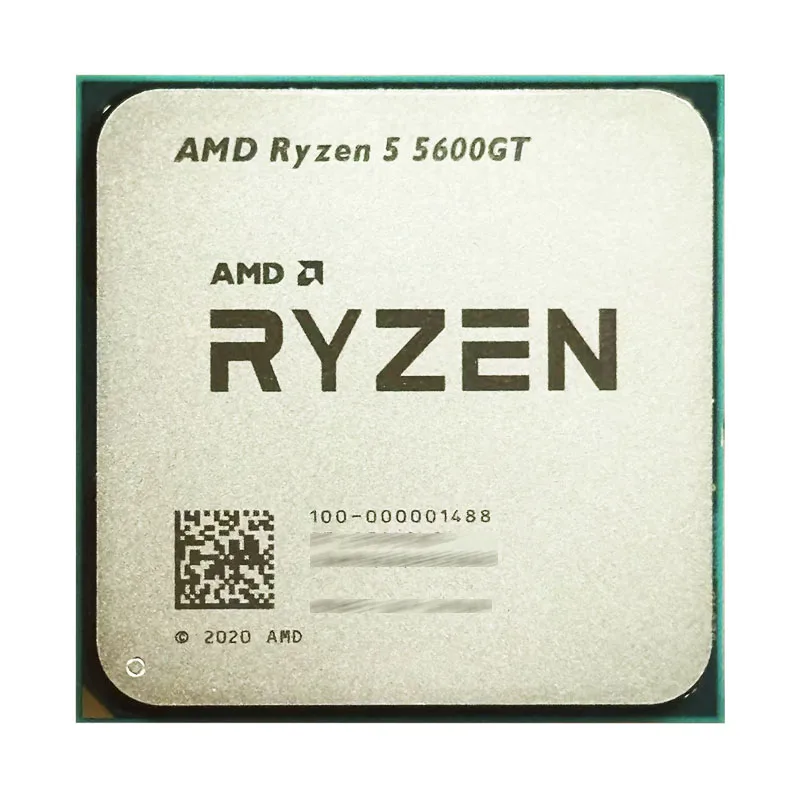 Amd ryzen 5 5600gt 6コアメッキスレッド65w cpu、l3 = 16m、100