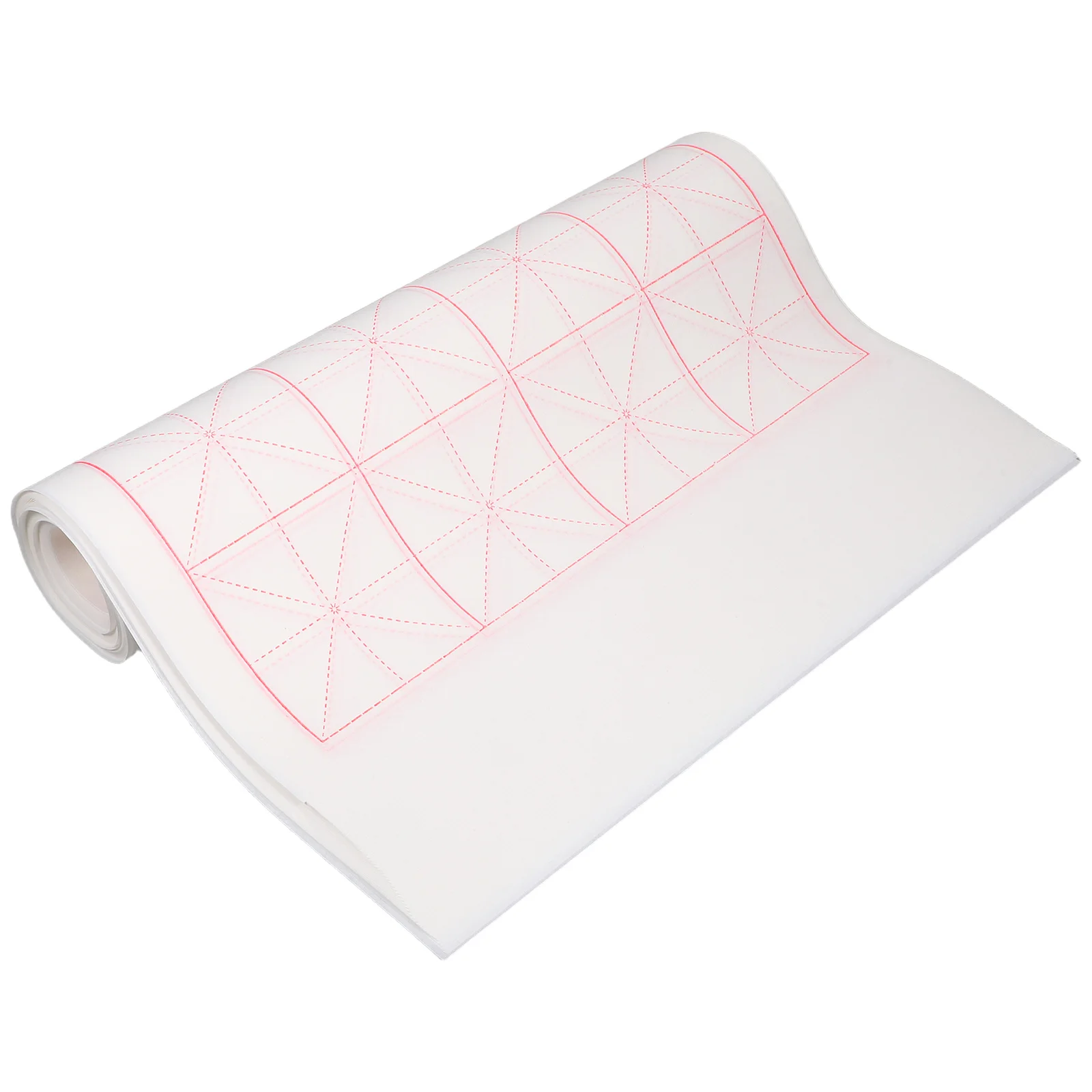 

50Pcs Semi-Raw Xuan Paper Calligraphy Sheets 7.5cm Grid for Chinese Japanese Writing Ink Brush Painting Practice