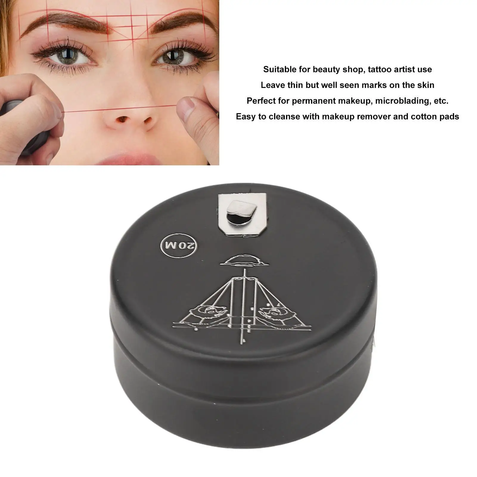 Eyebrow Mapping String for microblading 20m Easy Clean Prevent Spillage Ideal for Precise Eyebrow Shaping