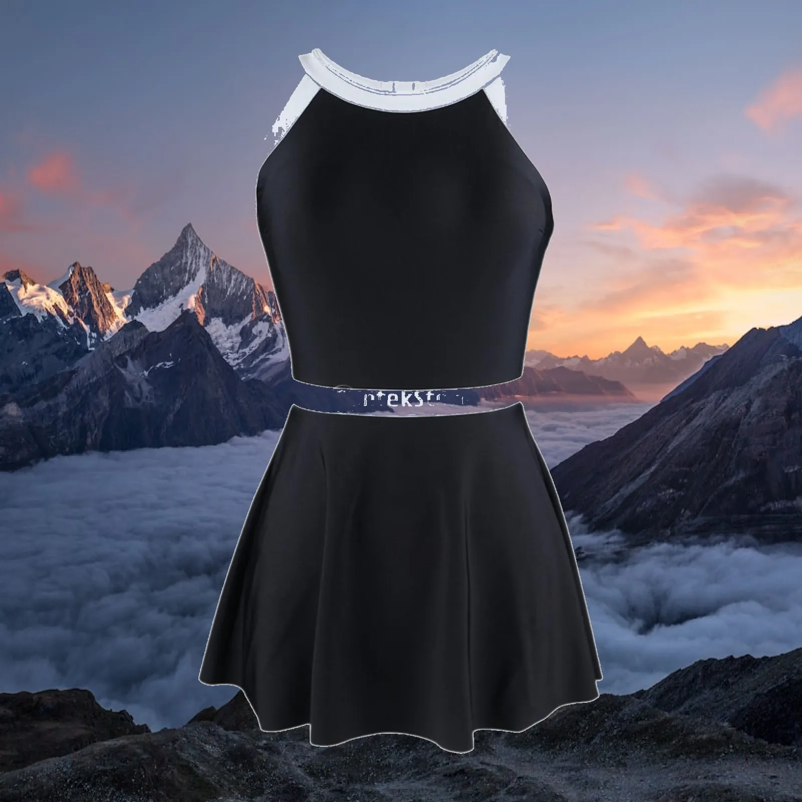 Women Swimsuit Swimming Suit Comfort with Chest Pads Stylish Skirted Swimsuit for Beach Swim Pool Travel Vacation Club Party