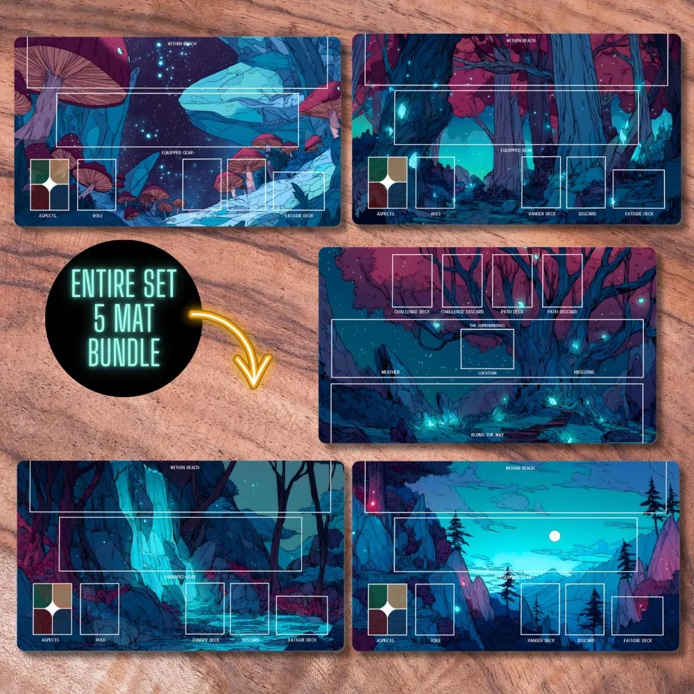 Playmat, Unofficial Earthborne Rangers Mat Bundle, Board Game Upgrade alfombrillas para escritorio office desk accessories