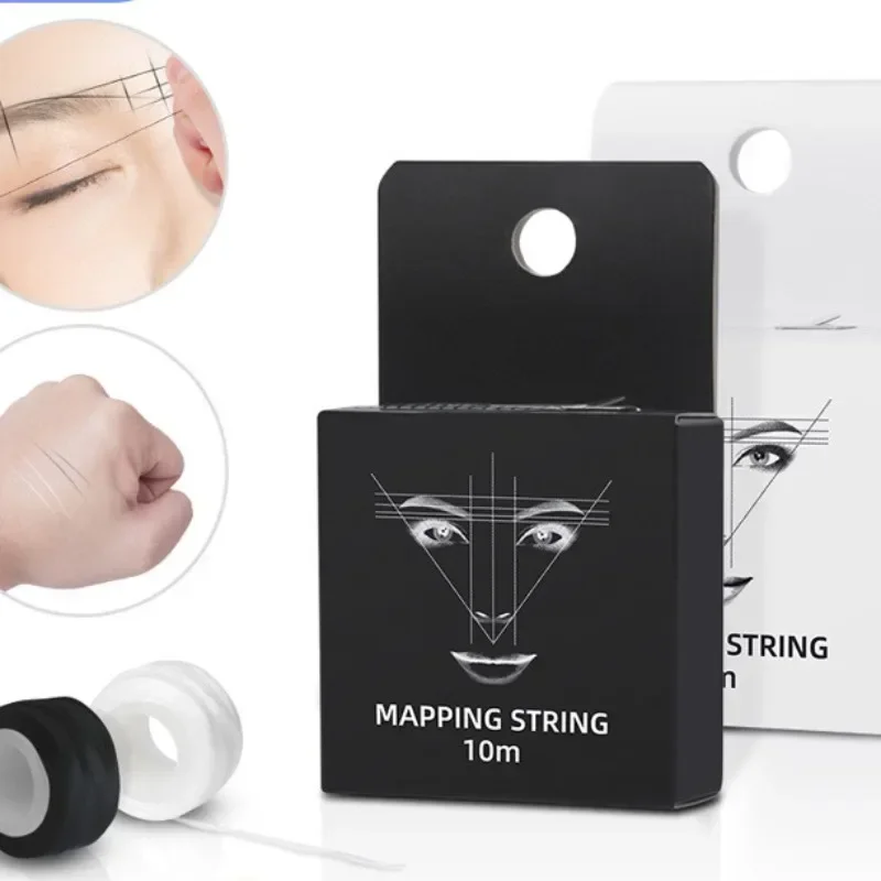 

10m for Mapping Eyebrow Marker Thread Tattoo Brows Point 1 Box MAPPING STRING Microblading Eyebrow Pre-Inked Tattoo