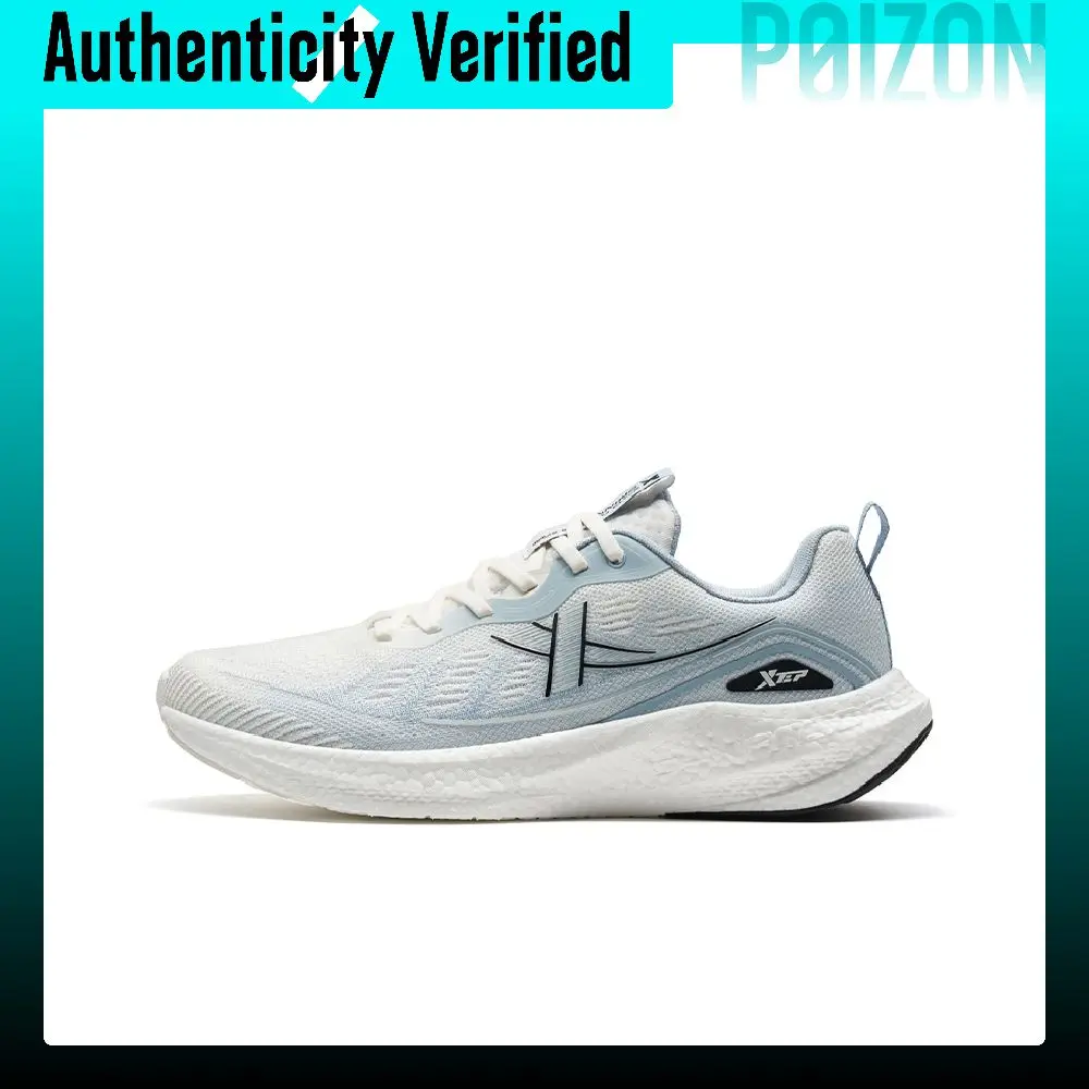 XTEP Dynamic Foam SS Cushioning Breathable Cushioning Breathable Low top Running Shoes Men's Sail White/Dusty Blue 876219110008/
