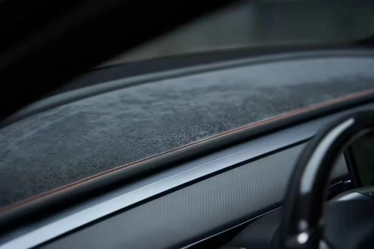 Tela acolchada bordada duradera, piel sintética de Pvc automotriz, personalizada para alfombrillas/fundas de asientos de coche, tapicería