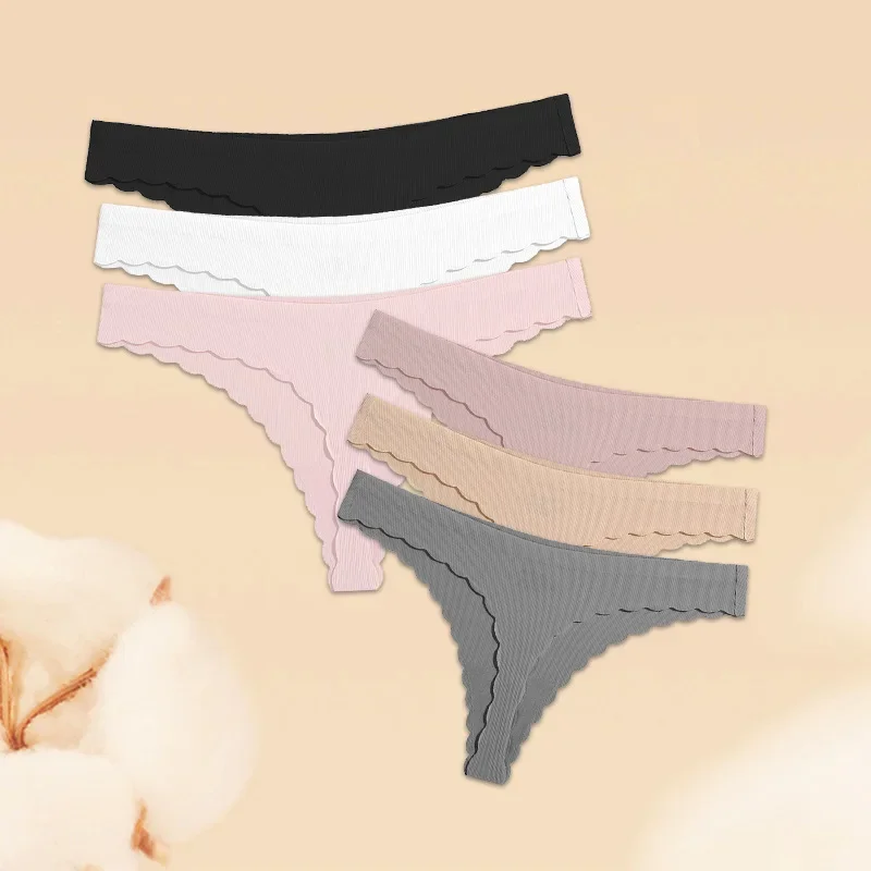 

Sport Seamless Comfort Women's One-piece Sexy Low Waist Thongs Underwear Skirt Panties Lingerie Black Khaki White Pink