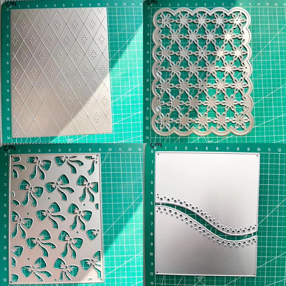 التخليص مربع خلفية نمط سكرابوكينغ يموت قطع بطاقة الديكور النقش الحرف قطع معدنية يموت الوافدين الجدد