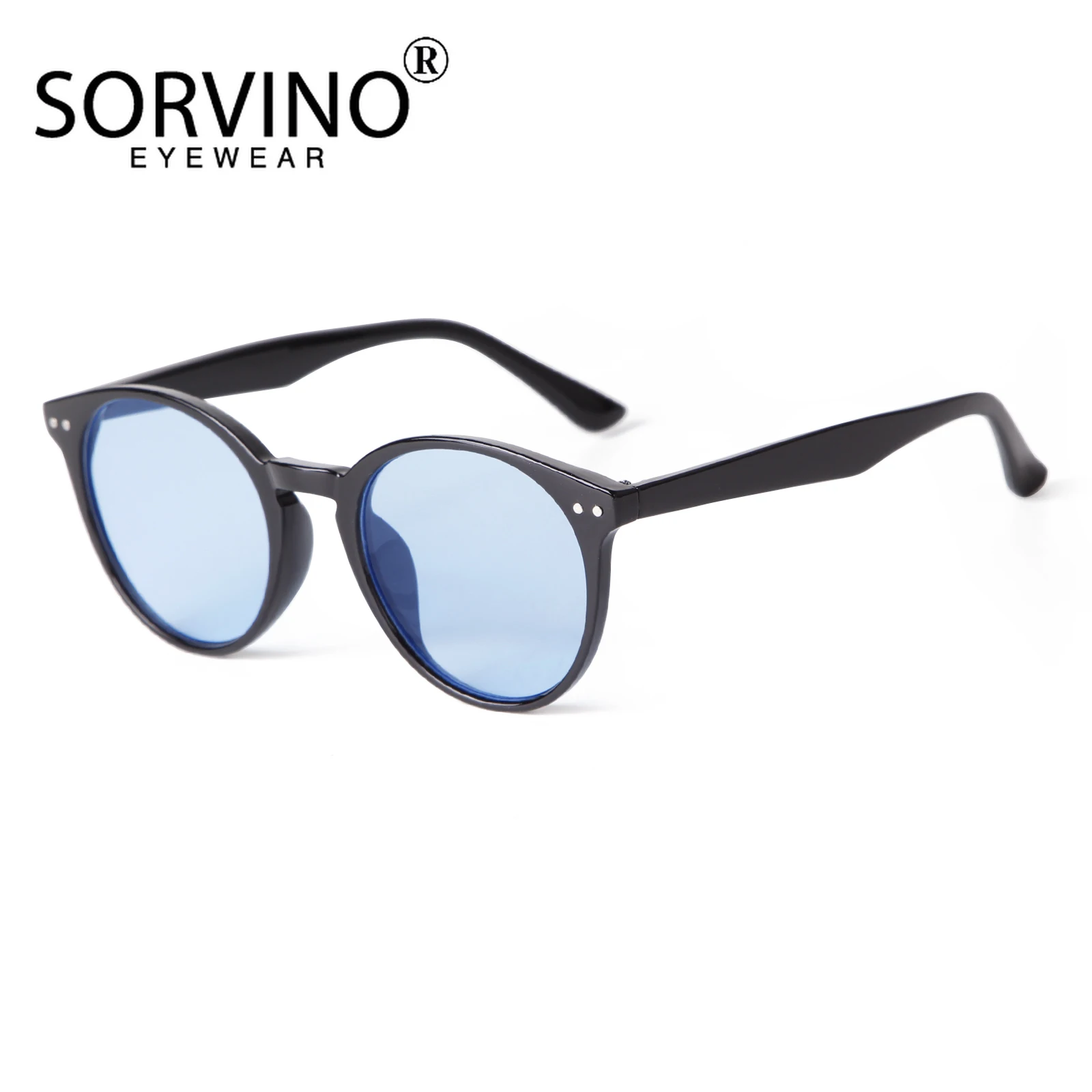 SORVINO Leopard Frame Retro Sunglasses Men Women Round Sun Glasses Classic Green Lens Driving UV400 Vintage Shades Eyewear image 5